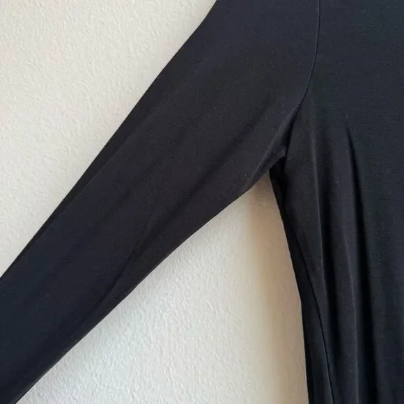 Majestic Filatures Superwashed Long Sleeve Soft Touch Shirt Size 2 Large Black - Picture 4 of 6